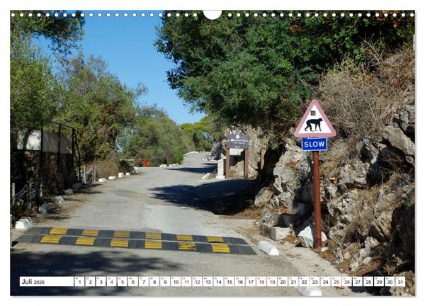 Produktbild: Gibraltar - Gro&szlig;britannien am Mittelmeer (Wandkalender 2026 DIN A3 quer), CALVENDO Monatskalender