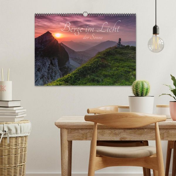 Produktbild: Berge im Licht der Sonne (Wandkalender 2026 DIN A3 quer), CALVENDO Monatskalender