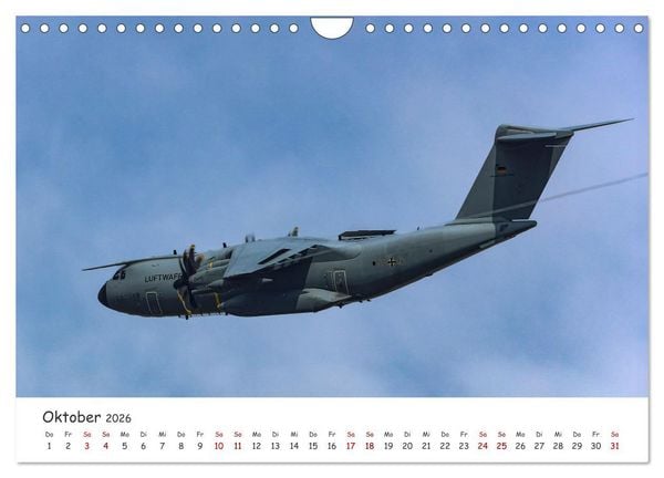 Produktbild: A400M LTG 62 (Wandkalender 2026 DIN A4 quer), CALVENDO Monatskalender
