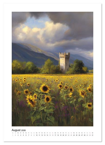 Produktbild: Turm-Romantik (hochwertiger Premium Wandkalender 2026 DIN A2 hoch), Kunstdruck in Hochglanz