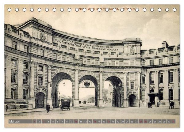 Produktbild: Sch&ouml;nes altes London in historischen Bildern (Tischkalender 2026 DIN A5 quer), CALVENDO Monatskalender