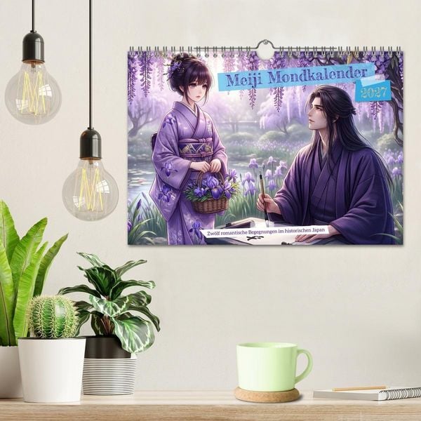 Produktbild: Meiji Mondkalender (Wandkalender 2027 DIN A4 quer), CALVENDO Monatskalender