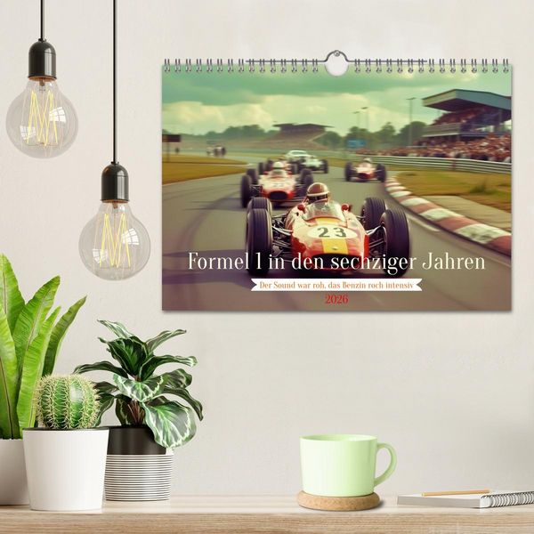 Produktbild: Formel 1 in den sechziger Jahren (Wandkalender 2026 DIN A4 quer), CALVENDO Monatskalender