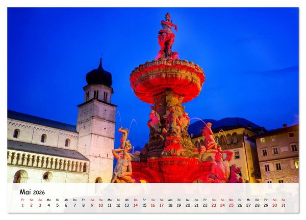 Produktbild: Trient - Hauptstadt des Trentino (Wandkalender 2026 DIN A2 quer), CALVENDO Monatskalender