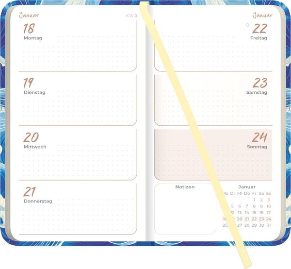 Produktbild: Lady Journal Slim Waves 2027