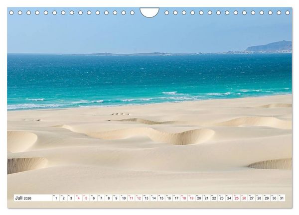 Produktbild: Boa Vista - die drittgr&ouml;&szlig;te Kapverdische Insel (Wandkalender 2026 DIN A4 quer), CALVENDO Monatskalender