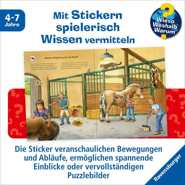 Produktbild: Wieso? Weshalb? Warum? Stickerheft - Pferde