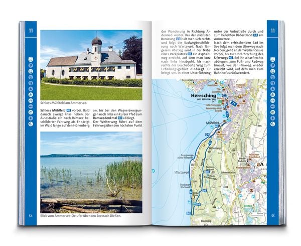 Produktbild: KOMPASS Wanderf&uuml;hrer Pfaffenwinkel, F&uuml;nfseenland, Starnberger See, Ammersee, 60 Touren