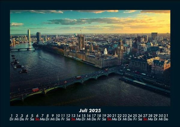 Produktbild: London 2025 Fotokalender DIN A5