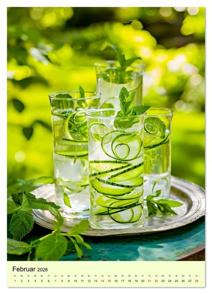 Produktbild: Cocktails im Glas - Sommerliche Mixgetr&auml;nke zum Tr&auml;umen (Wandkalender 2026 DIN A4 hoch), CALVENDO Monatskalender