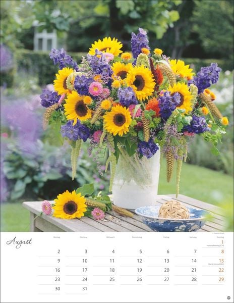 Produktbild: Bunter Bl&uuml;tenzauber Posterkalender 2027