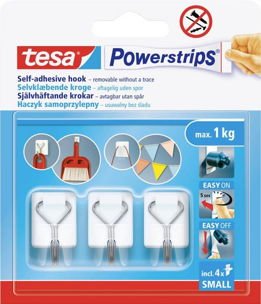 Tesa tesa Powerstrips Draht-Haken S Weiß Inhalt: 1St.