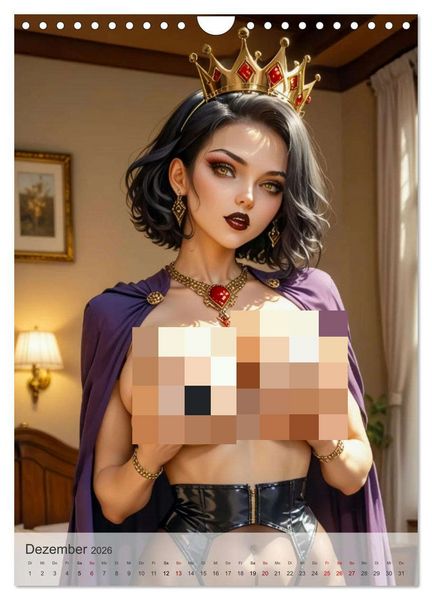 Produktbild: Spicy Fantasy - Frivoles Mittelalter (Wandkalender 2026 DIN A4 hoch), CALVENDO Monatskalender