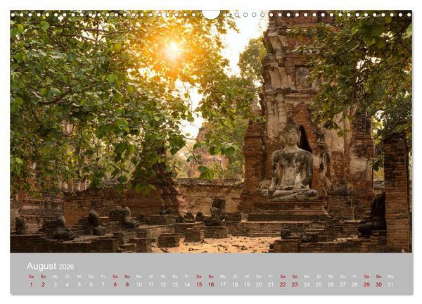 Produktbild: BUDDHA - Ein sanftes L&auml;cheln (Wandkalender 2026 DIN A3 quer), CALVENDO Monatskalender