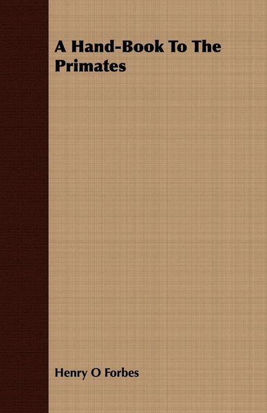 Produktbild: A Hand-Book To The Primates