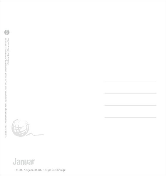 Produktbild: Tierisch entspannte Katzen Postkartenkalender 2027