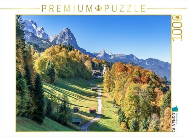 Produktbild: CALVENDO Puzzle Werdenfelser Land - Bayern | 1000 Teile Lege-Gr&ouml;&szlig;e 64x48cm Foto-Puzzle f&uuml;r gl&uuml;ckliche Stunden