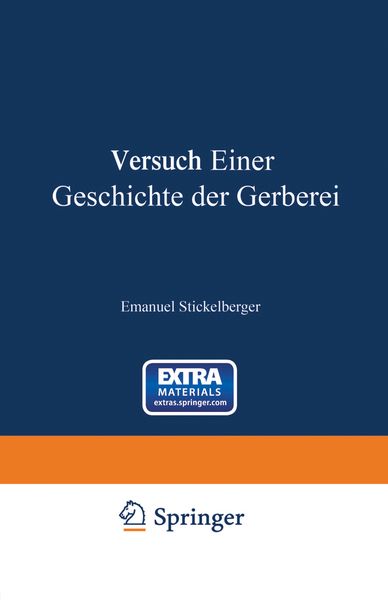 Produktbild: Versuch einer Geschichte der Gerberei