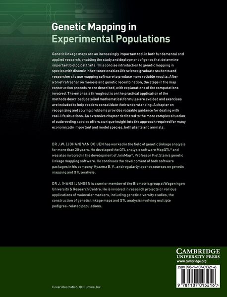 Produktbild: Genetic Mapping in Experimental Populations
