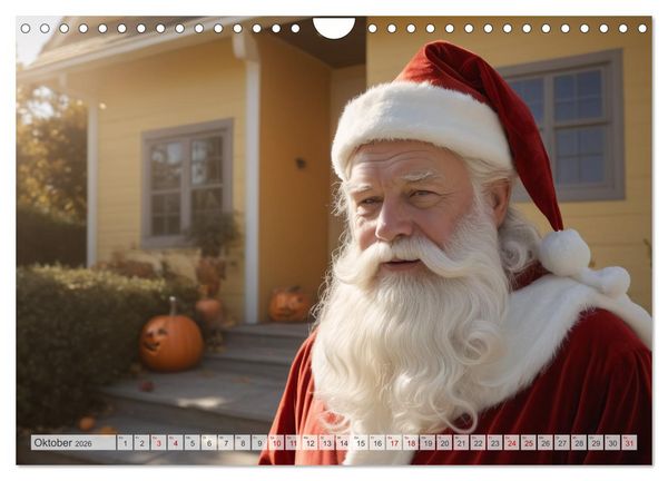 Produktbild: Durch das Jahr mit dem Weihnachtsmann (Wandkalender 2026 DIN A4 quer), CALVENDO Monatskalender