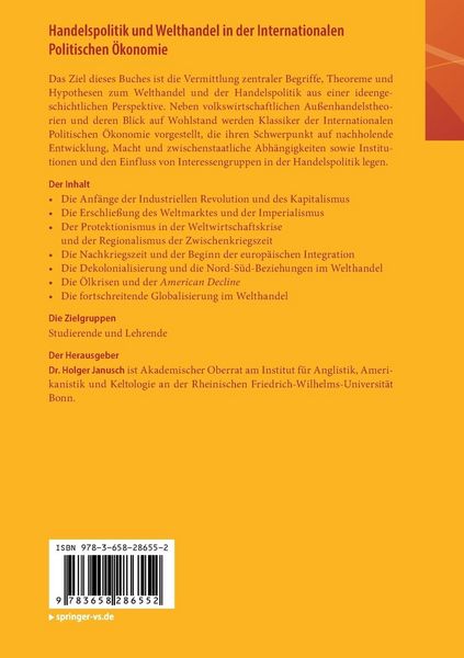 Produktbild: Handelspolitik und Welthandel in der Internationalen Politischen &Ouml;konomie