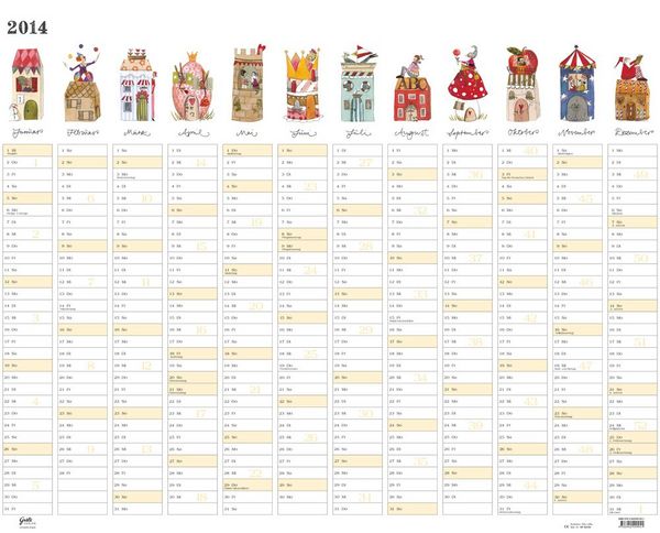 Produktbild: Gro&szlig;er Jahresplaner 2014