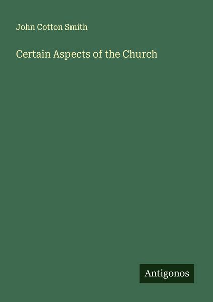 Produktbild: Certain Aspects of the Church