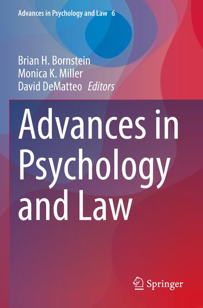 Produktbild: Advances in Psychology and Law