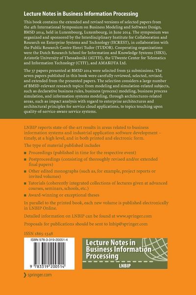 Produktbild: Business Modeling and Software Design