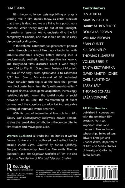 Produktbild: Film Theory and Contemporary Hollywood Movies
