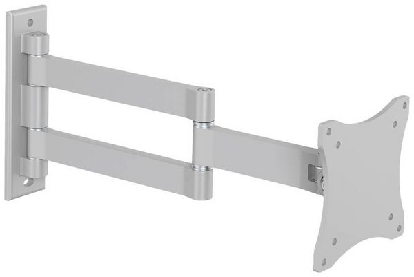 Produktbild: Neomounts FPMA-W830 Monitor-Wandhalterung 1 Display(s) 25,4 cm (10") - 68,6 cm (27") Silber Neigbar, Schwenkbar, Ausziehbar