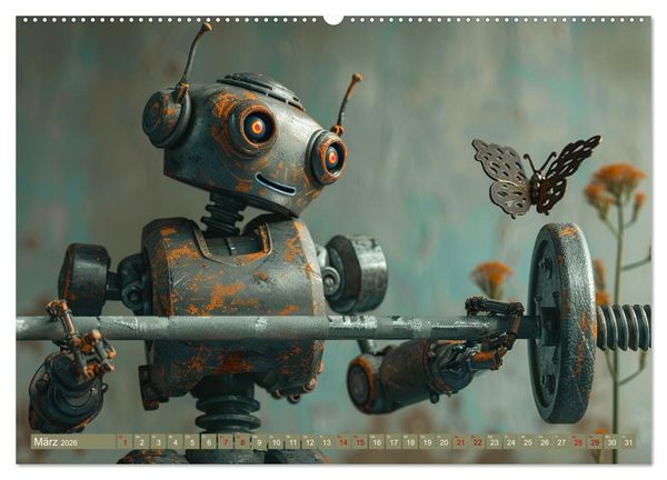 Produktbild: Neues aus dem Roboter Sport Club (hochwertiger Premium Wandkalender 2026 DIN A2 quer), Kunstdruck in Hochglanz