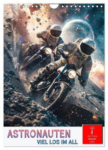 Produktbild: Astronauten - viel los im All (Wandkalender 2026 DIN A4 hoch), CALVENDO Monatskalender