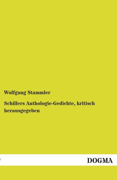 Produktbild: Schillers Anthologie-Gedichte, kritisch herausgegeben