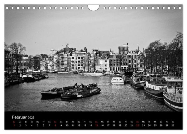 Produktbild: Amsterdam 2026 (Wandkalender 2026 DIN A4 quer), CALVENDO Monatskalender