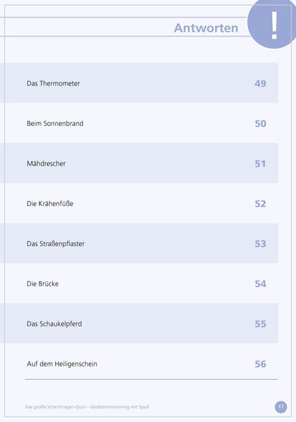Produktbild: Das gro&szlig;e Scherzfragen-Quiz f&uuml;r Senioren