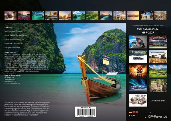 Produktbild: Thailand - Land of Smiles - 2027 - Kalender DIN A3