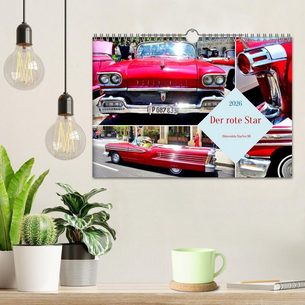 Produktbild: Der rote Star . Oldsmobile Starfire 98 (Wandkalender 2026 DIN A4 quer), CALVENDO Monatskalender