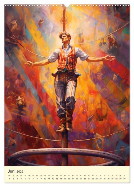 Produktbild: Zirkus. Manege frei! Willkommen im nostalgischen Wunderland (hochwertiger Premium Wandkalender 2026 DIN A2 hoch), Kunstdruck in Hochglanz