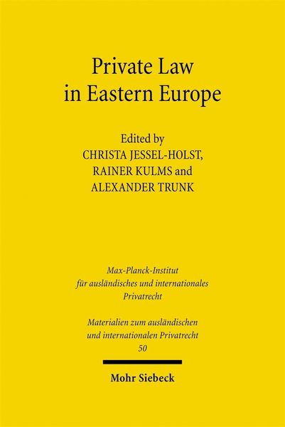 Produktbild: Private Law in Eastern Europe