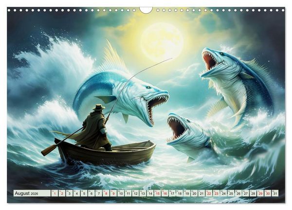 Produktbild: Die unbezwingbaren Fische (Wandkalender 2026 DIN A3 quer), CALVENDO Monatskalender