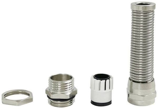 Produktbild: TRU COMPONENTS HX-NZM12 mit Zugentlastung M12 Messing Messing 1St.