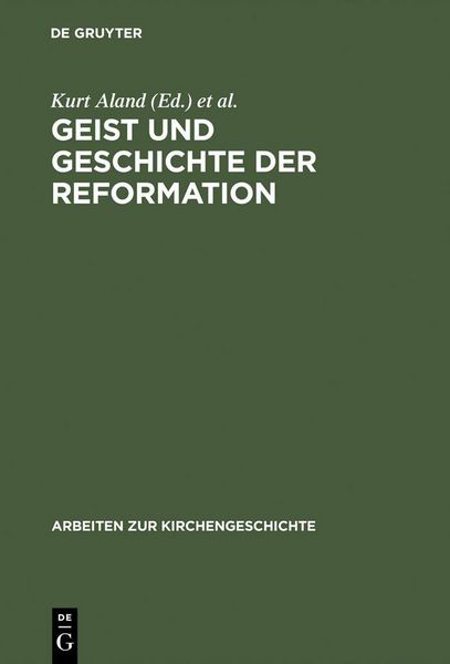Produktbild: Geist und Geschichte der Reformation