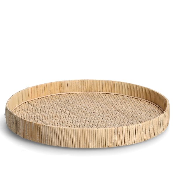 HTI-Living Dekotablett Rattan rund