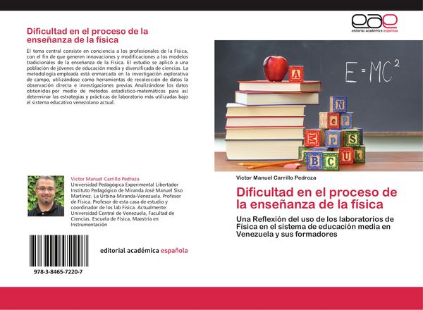 Produktbild: Dificultad en el proceso de la ense&ntilde;anza de la f&iacute;sica