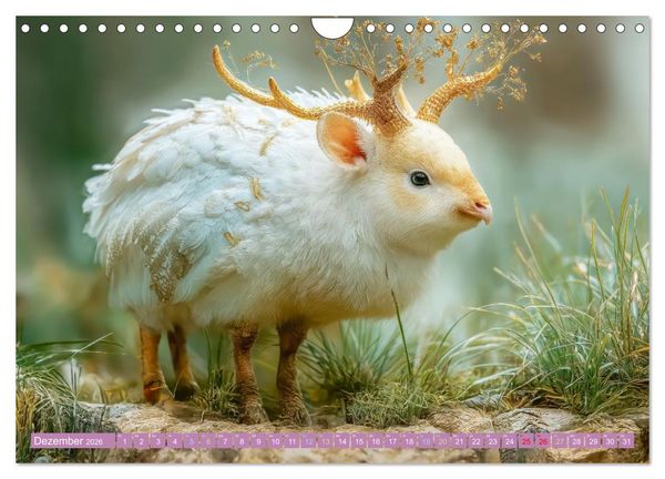 Produktbild: Humorvolle tierische Sch&ouml;pfungen - Hybridtiere (Wandkalender 2026 DIN A4 quer), CALVENDO Monatskalender