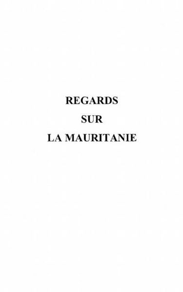 Produktbild: Regards sur la mauritanie