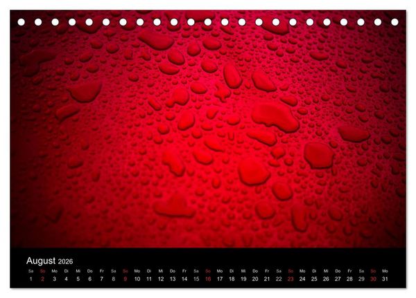 Produktbild: Lamborghini im Regen (Tischkalender 2026 DIN A5 quer), CALVENDO Monatskalender