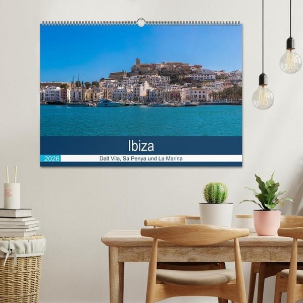 Produktbild: Ibiza Dalt Vila, Sa Penya und La Marina (Wandkalender 2026 DIN A2 quer), CALVENDO Monatskalender