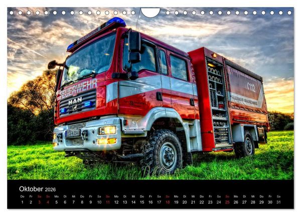 Produktbild: Feuerwehr Braunschweig (Wandkalender 2026 DIN A4 quer), CALVENDO Monatskalender